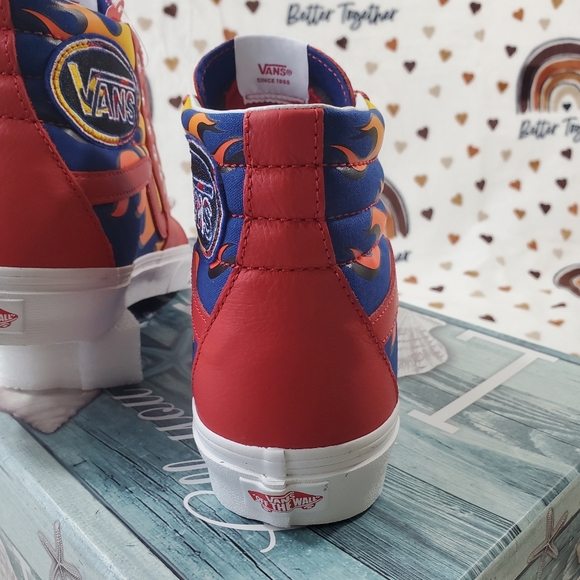Vans Racer Red True Blue Sk8-HI - Picture 7 of 16